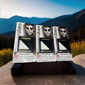 Brand New Lot Of (3) Rubie's Costume Co. Washable Grease Makeup Black and White‎